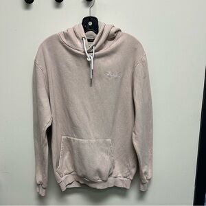 Paraffin Couture pale mottled pink hoodie,
Size L